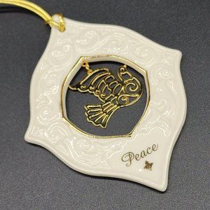 Lenox Dove Christmas Tree Ornament Porcelain Peace Dove
